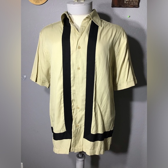 Vintage Sobrino Size M Men’s Short Sleeve Panel Button Up Shirt. - Picture 1 of 13